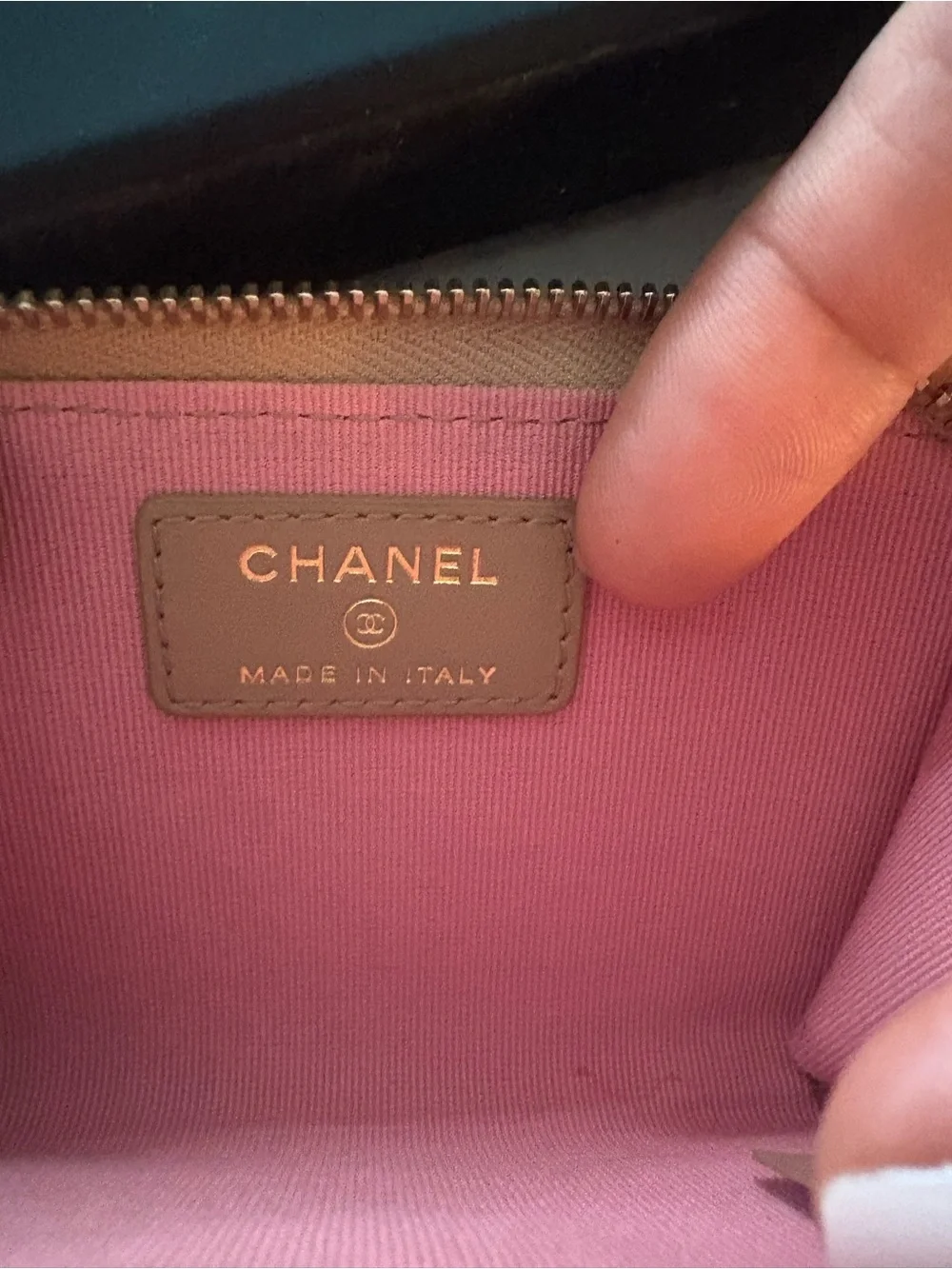 CHANEL quilted leather